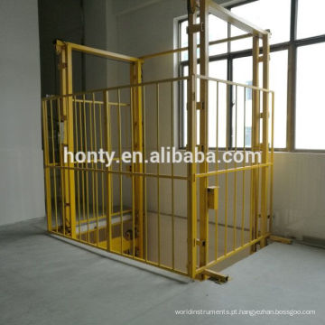 Preço competitivo Ao ar livre e indoor bom trilho de carga vertical elevador plataforma hidráulica armazém de carga elevador